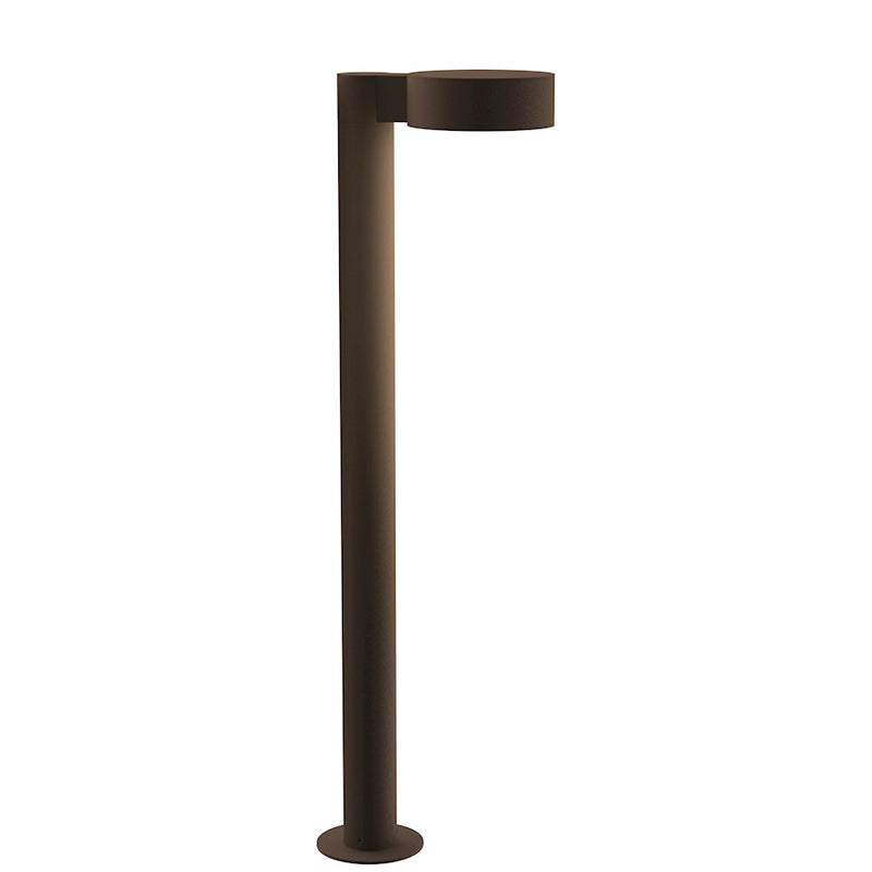 Sonneman Reals 1 Light 28" LED Bollard, Bronze/Plate Lens - 7305-PC-PL-72-WL