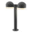 Sonneman Reals 2-Lt 17" LED Double Bollard, GY/WH Cylinder - 7306-DC-FW-74-WL