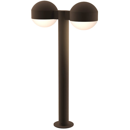 Sonneman Reals 2 Light 23" LED Double Bollard, BZ/Dome - 7307-DC-DL-72-WL
