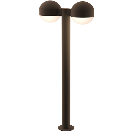 Sonneman Reals 2 Light 29" LED Double Bollard, BZ/Dome - 7308-DC-DL-72-WL