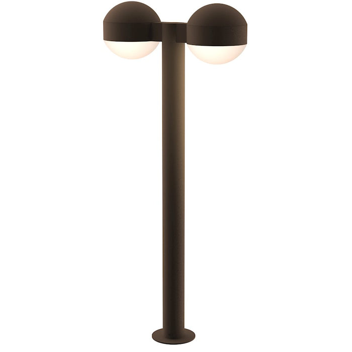 Sonneman Reals 2 Light 29" LED Double Bollard, BZ/Dome - 7308-DC-DL-72-WL