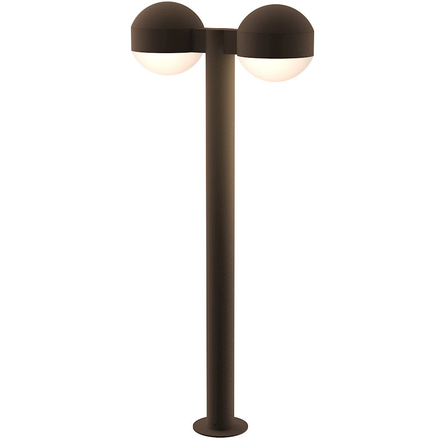 Sonneman Reals 2 Light 29" LED Double Bollard, BZ/Dome - 7308-DC-DL-72-WL