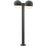 Sonneman Reals 2 Light 29" LED Double Bollard, Gray/Dome Lens - 7308-DC-DL-74-WL