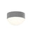 Sonneman Reals 1 Light 3" LED Surface Mount, Textured Gray - 7309-XX-DL-74-WL