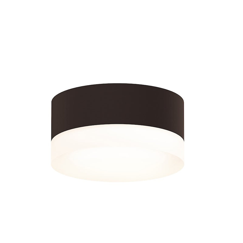 Sonneman Reals 1 Light LED Surface Mount, BZ/White Cylinder - 7309-XX-FW-72-WL