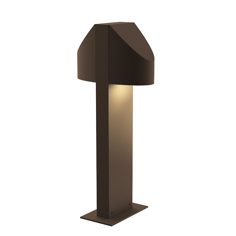Sonneman Shear 2 Light 16" LED Double Bollard, Textured Bronze - 7315-72-WL