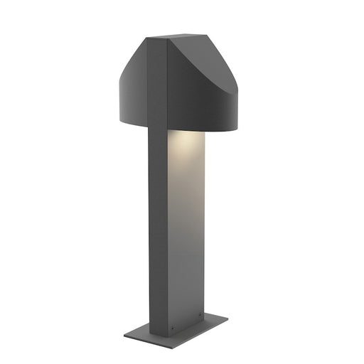 Sonneman Shear 2 Light 16" LED Double Bollard, Textured Gray - 7315-74-WL