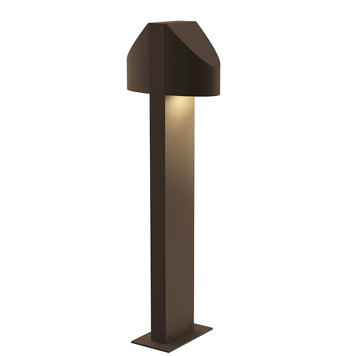 Sonneman Shear 2 Light 22" LED Double Bollard, Textured Bronze - 7316-72-WL