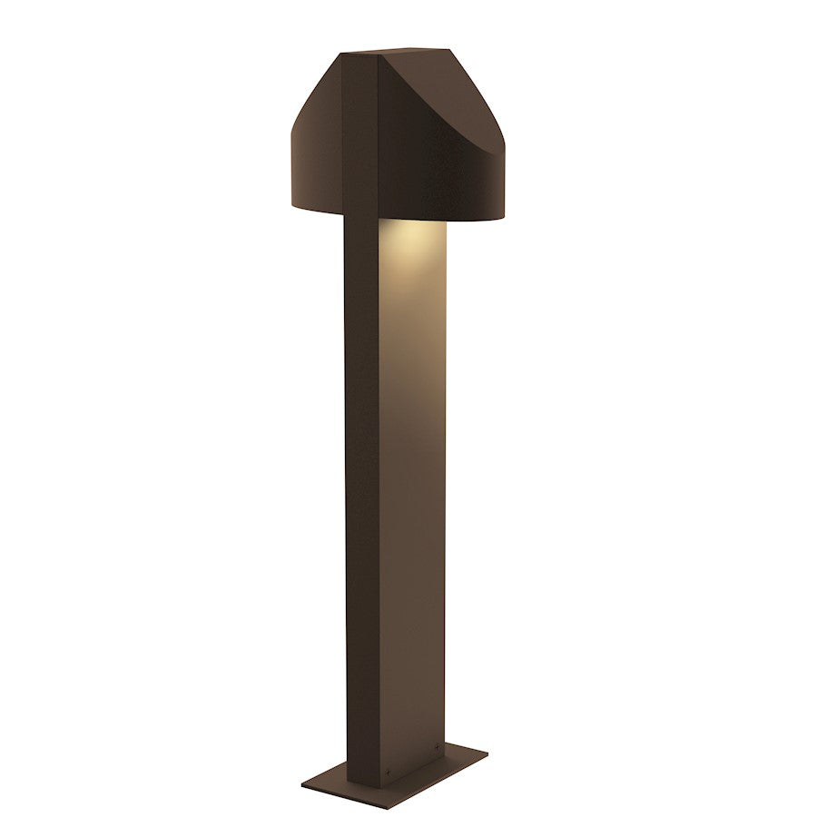 Sonneman Shear 2 Light 22" LED Double Bollard, Textured Bronze - 7316-72-WL