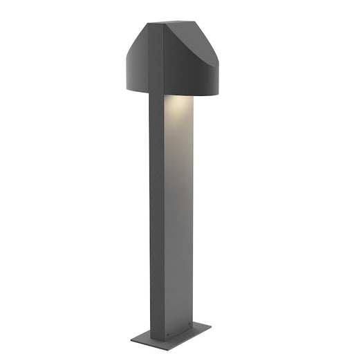 Sonneman Shear 2 Light 22" LED Double Bollard, Textured Gray - 7316-74-WL