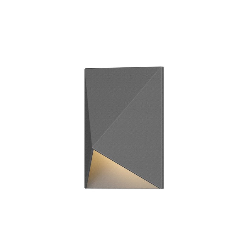 Sonneman Triform Compact 1 Light LED Wall Sconce, Textured Gray - 7320-74-WL