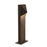 Sonneman Triform Compact 1 Light 16" LED Bollard, Textured Bronze - 7321-72-WL