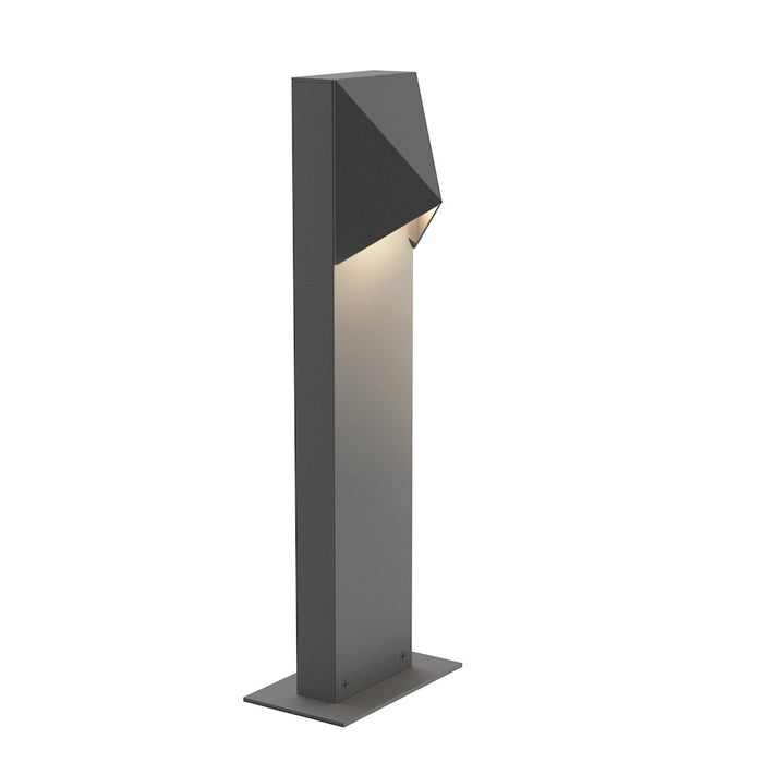Sonneman Triform Compact 1 Light 16" LED Bollard, Textured Gray - 7321-74-WL