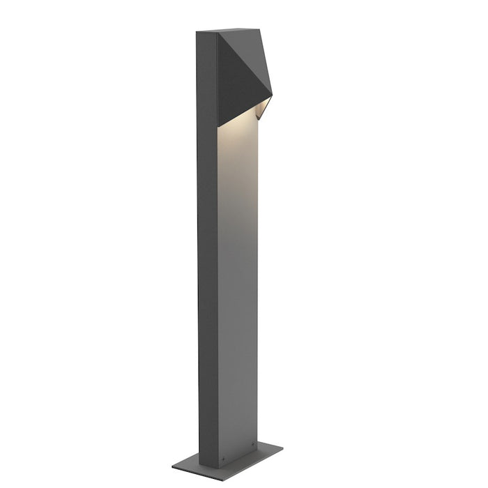 Sonneman Triform Compact 1 Light 22" LED Bollard, Textured Gray - 7322-74-WL