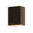 Sonneman Box 1 Light LED Wall Sconce, Textured Bronze - 7340-72-WL