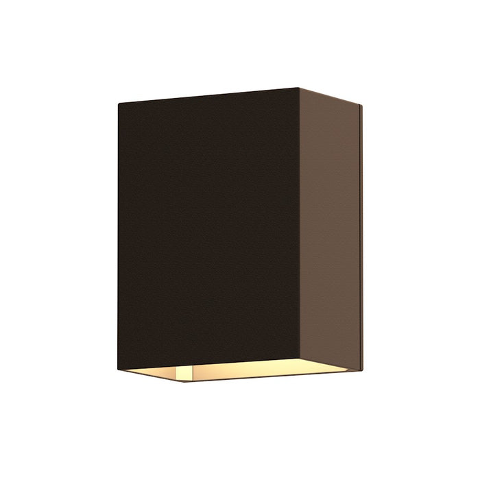 Sonneman Box 1 Light LED Wall Sconce, Textured Bronze - 7340-72-WL