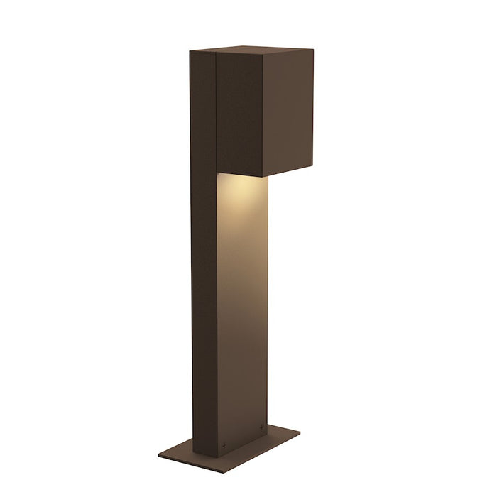 Sonneman Box 1 Light 16" LED Bollard, Textured Bronze - 7341-72-WL