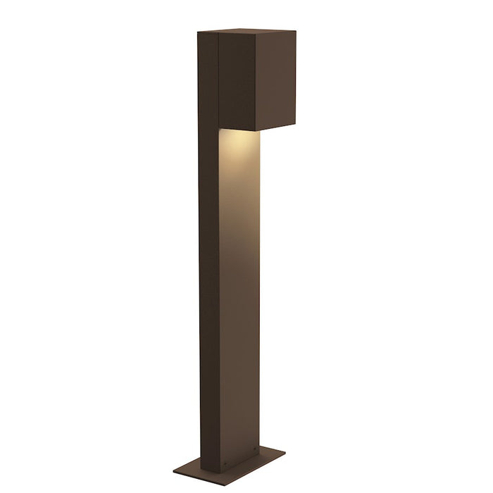 Sonneman Box 1 Light 22" LED Bollard, Textured Bronze - 7342-72-WL