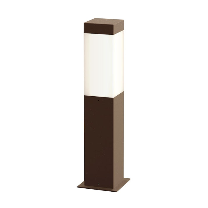 Sonneman Square Column 1 Light 16" LED Bollard, Textured Bronze - 7381-72-WL