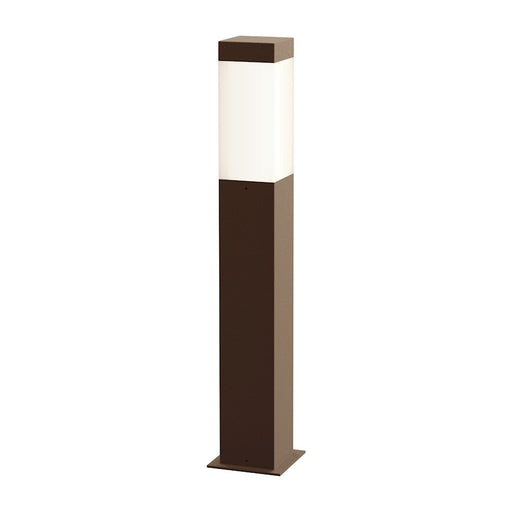 Sonneman Square Column 1 Light 22" LED Bollard, Textured Bronze - 7382-72-WL