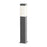 Sonneman Square Column 1 Light 22" LED Bollard, Textured Gray - 7382-74-WL