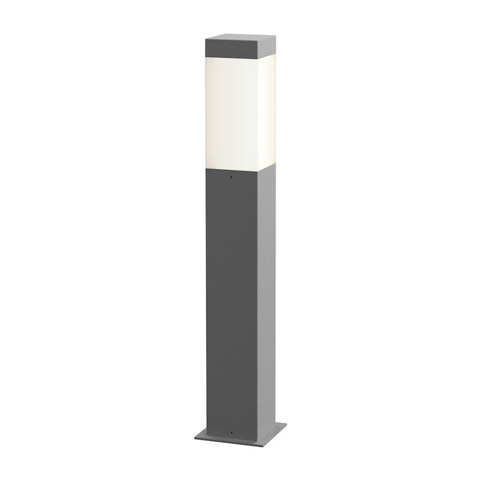 Sonneman Square Column 1 Light 22" LED Bollard, Textured Gray - 7382-74-WL