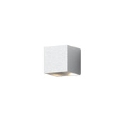 Sonneman Qube Small Wall Sconce, Natural Anodized/Natural Anodized - 7520-77
