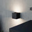 Sonneman Qube Large Wall Sconce, Textured Black/Textured Black