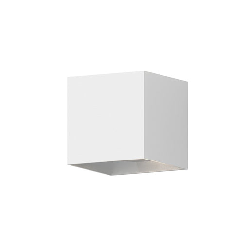 Sonneman Qube Large Wall Sconce, Textured White/Textured White - 7522-98