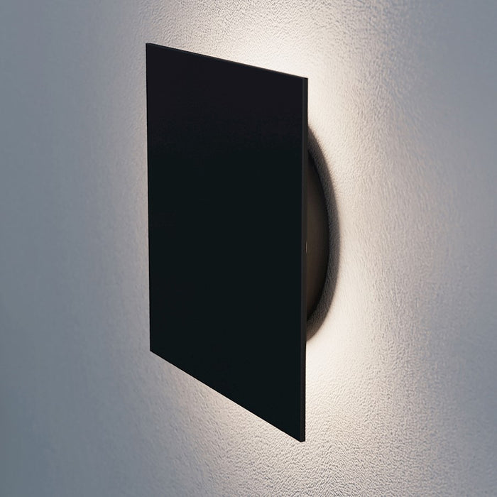 Sonneman LP Square Wall Sconce, Textured Black