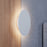 Sonneman LP Round Wall Sconce, Textured White