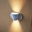 Sonneman Kaliko 2 Light Sconce, Aluminum/Textured White