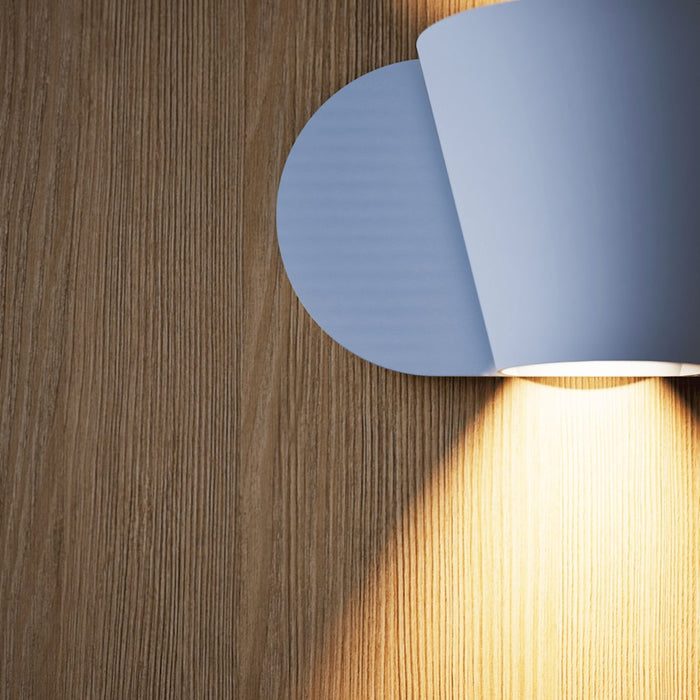 Sonneman Kaliko 2 Light Sconce, Aluminum/Textured White