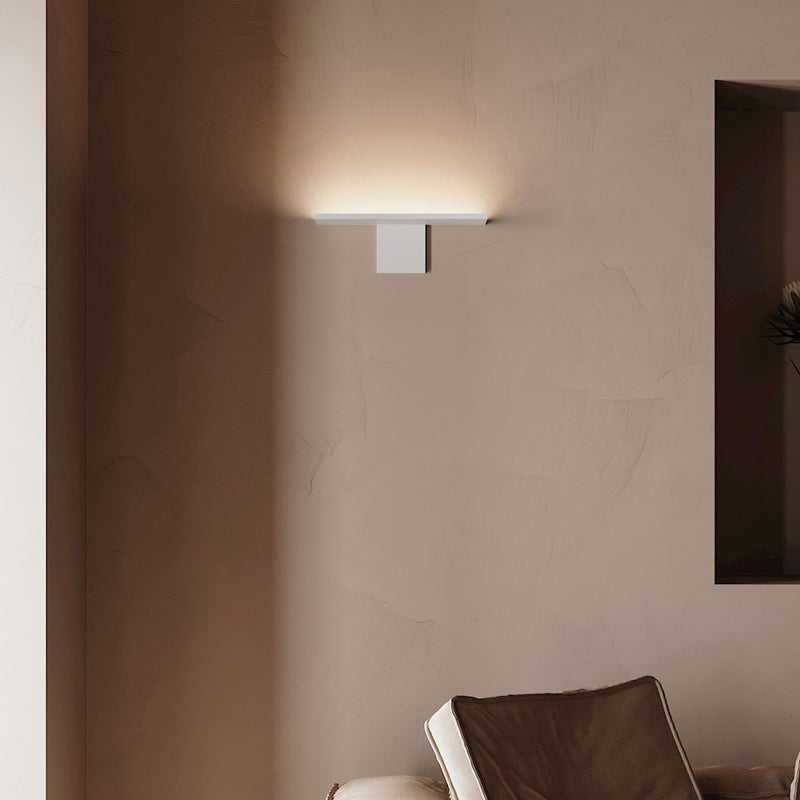 Sonneman Base Wall Sconce, Textured White/White