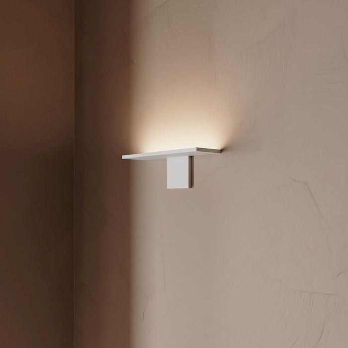 Sonneman Base Wall Sconce, Textured White/White