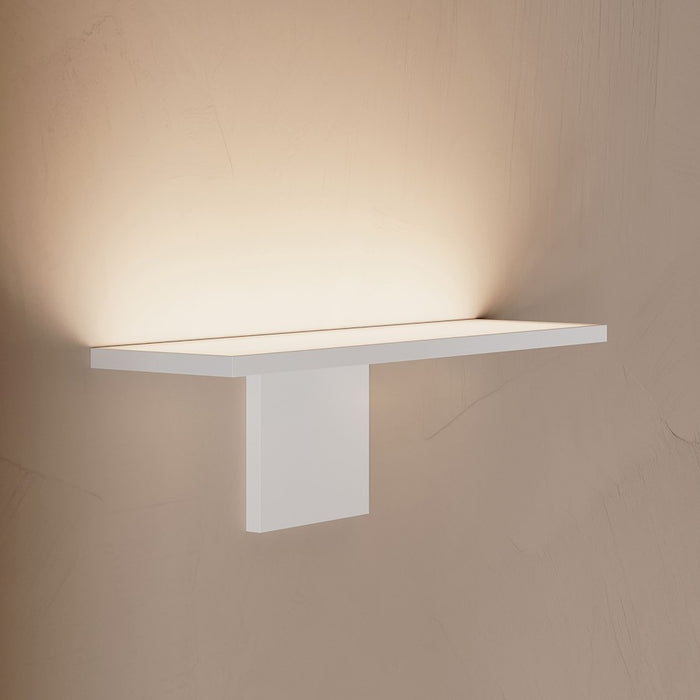 Sonneman Base Wall Sconce, Textured White/White