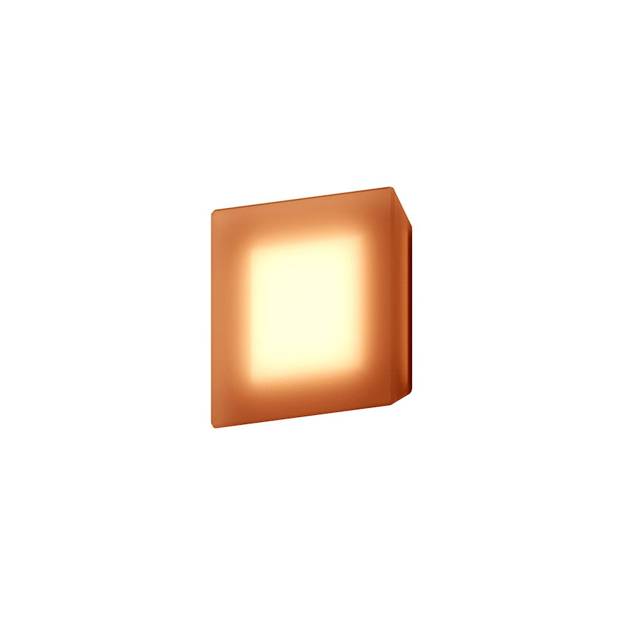 Sonneman Mist Square Wall Sconce, Amber/Amber - 7540-98A