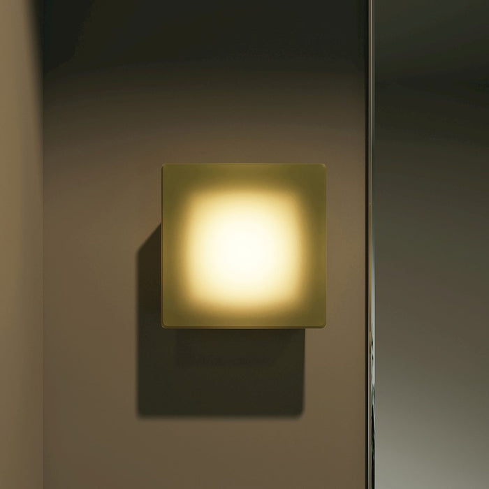 Sonneman Mist Square Wall Sconce, Moss/Moss