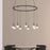 Sonneman Suspenders Pendant, Black/Clear Etched Glass