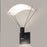 Sonneman Suspenders 6" Wall Sconce/Flood Lens, Satin Black