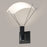 Sonneman Suspenders 6" Wall Sconce/Snoot Flood Lens, Satin Black