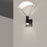 Sonneman Suspenders 6" Wall Sconce/Parachute Reflector, Black