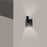Sonneman Suspenders 3" Wall Sconce/Flood Lens, Satin Black