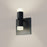 Sonneman Suspenders 3" Wall Sconce/Glass Diffuser, Satin Black