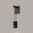 Sonneman Suspenders Mini Wall Sconce/Snoot Flood Lens, Satin Black