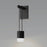 Sonneman Suspenders Mini Wall Sconce/Glass Diffuser, Satin Black