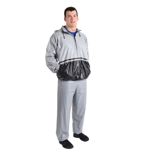 Stamina Deluxe Sauna Suit Extra Large/XX Large | PVC Water Weight Loss Suit | Cardio & Weight Training | Fits Waist 23-32 in | Model 05-0414