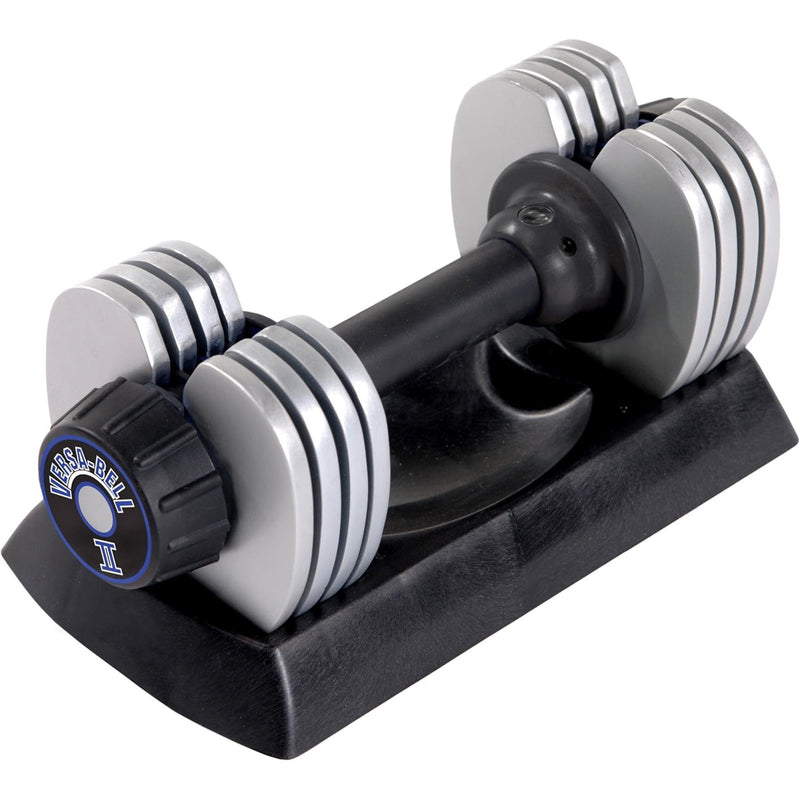 Stamina Versa-Bell II 50lb Pair Adjustable Dumbbells | 10-50 lb 9-in-1 | Home Gym & Strength Training | 16 x 7.5 x 6.75 in | Model 05-2150P