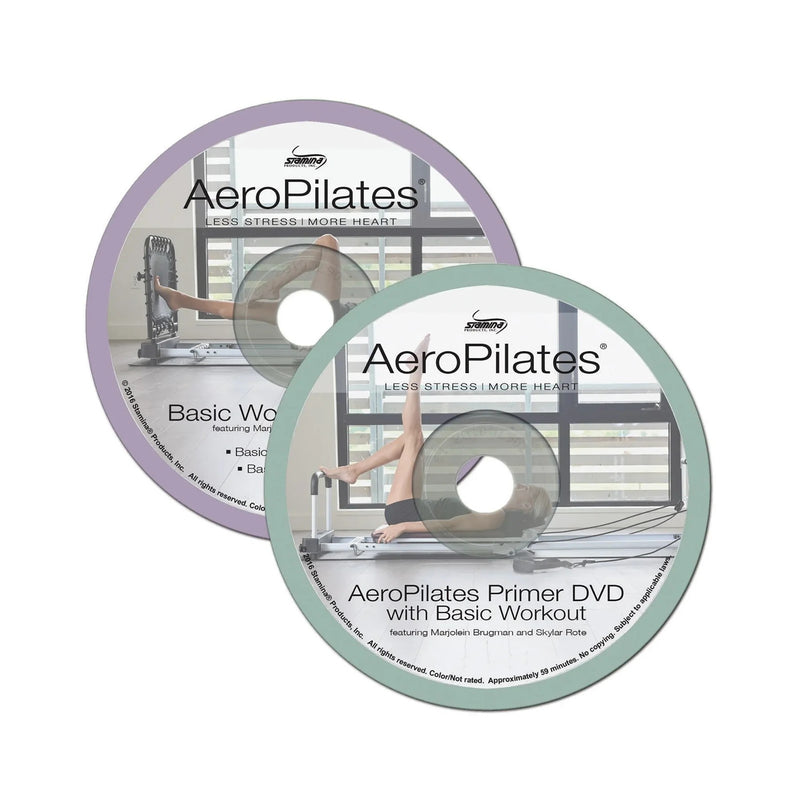 Stamina AeroPilates Primer & Basic Workout (2 Pack) DVD | Beginner Pilates Reformer Exercises | Home Fitness | Model 05-9132D
