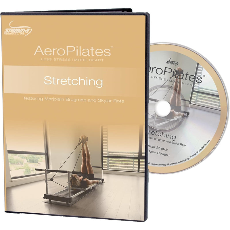 Stamina AeroPilates Stretching DVD | 2 Workouts for Flexibility & Mobility | Use with AeroPilates Reformer | Model 05-9136D